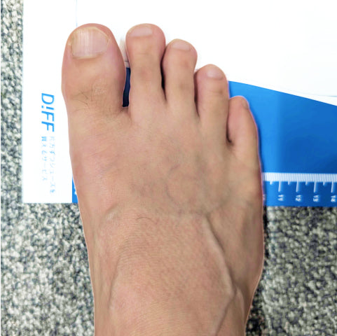 【DIFF.】オリジナル足型計測シート