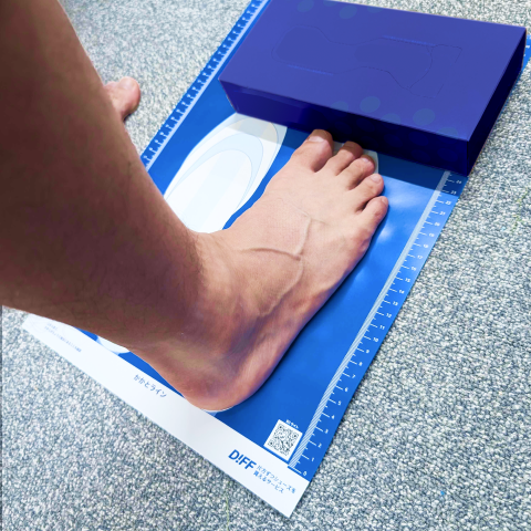 【DIFF.】オリジナル足型計測シート